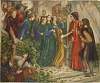 Rossetti - Beatrice ad un ricevimento di nozze nega il saluto a Dante