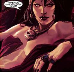 Morgana nell'immaginifico dei fumetti Marvel