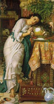 Holman Hunt - Isabella and the pot of basil
(Boccaccio, Decameron, giornata IV, novella 5)